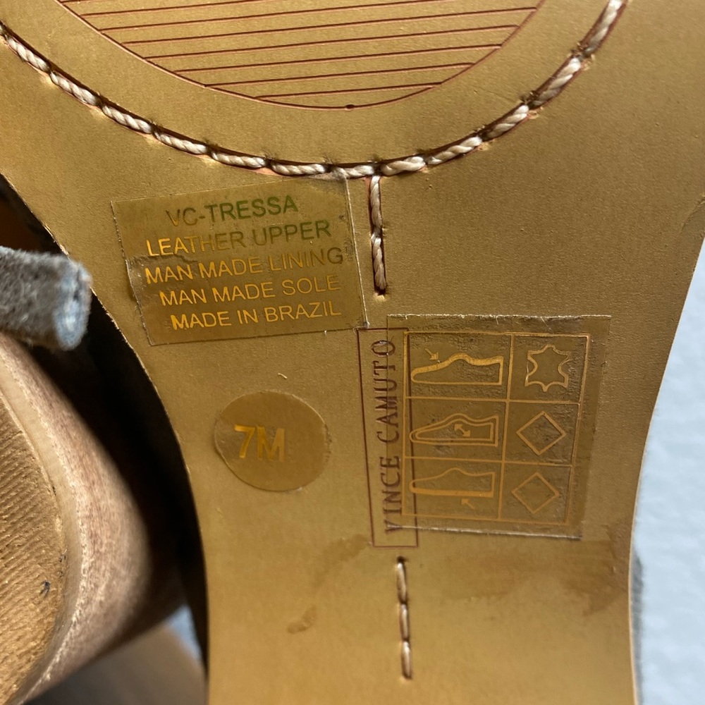 Vince Camuto Tressa Suede Peep-Toe Lace Up Heel - Picture 6 of 6